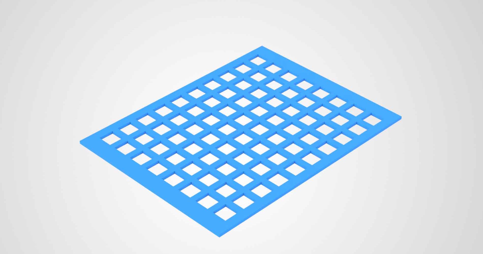 Perforated plastic sheets_rectangle with Background